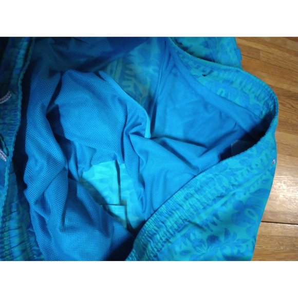 Kirkland green floral swim trunks shorts lined men's 2xl - Picture 3 of 10